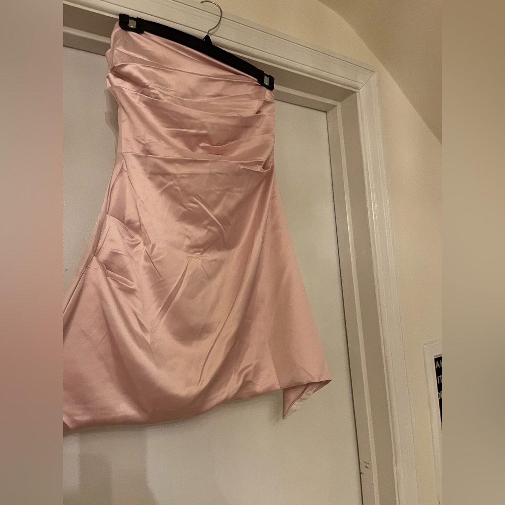 Ayaka Strapless Mini Dress Pink Size Small.